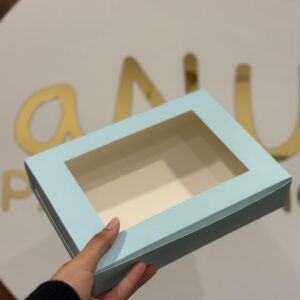 6 BROWNIE BOX - SKY BLUE (9/6/1.75")