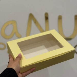 6 BROWNIE BOX - YELLOW (9/6/1.75")