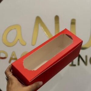 3 CUPCAKE BOX - RED (9/3/3")