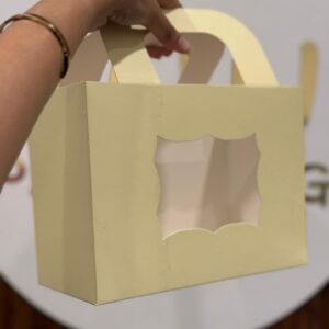 PLAIN HANDLE HAMPER BAG - YELLOW (8/6/4")