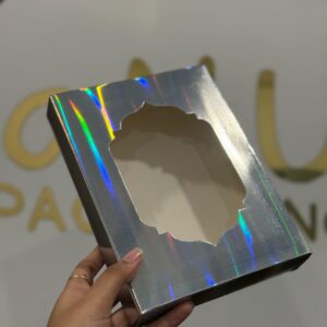 12 CAVITY CHOCOLATE BOX - SILVER (7.2/5.5/1.3")