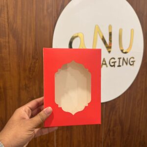 12 CAVITY CHOCOLATE BOX - RED (7.2/5.5/1.3")