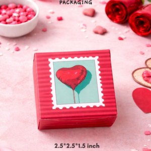 VALENTINES SINGLE BROWNIE BOX - 2.5/2.5/1.5"