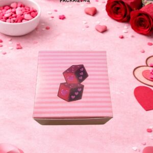 VALENTINES SINGLE BROWNIE BOX - 3/3/1.75"