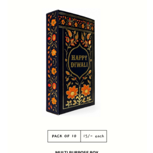 DIWALI MULTI PURPOSE BOX - NAVY BLUE (6.5/3.5/1.25") - PACK OF 10 PCS