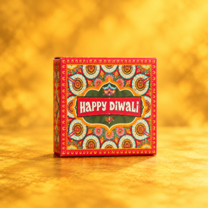 DIWALI SINGLE BROWNIE BOX - (3/3/1.75") - PACK OF 10 PCS