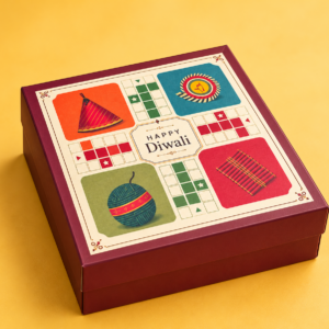 DIWALI 4 BROWNIE LUDO BOX (6/6/1.75") - PACK OF 10 PCS