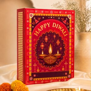 11/8/3 DIWALI MATCH BOX (PACK OF 10) ROYAL RED