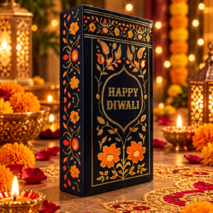 DIWALI MULTI PURPOSE BOX - NAVY BLUE (6.5/3.5/1.25") - PACK OF 10 PCS