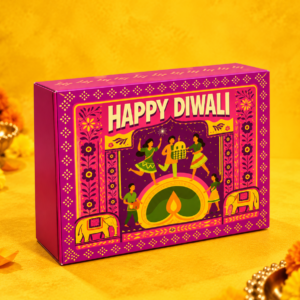 DIWALI 12 CAVITY CHOCOLATE/MULTI USE BOX (7.5/1.25/5.5") - PACK OF 10 PCS