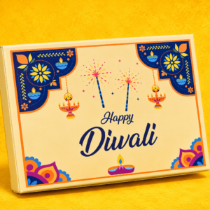 DIWALI 12 CAVITY CHOCOLATE/MILTI USE BOX (7.5/1.25/5.5") - PACK OF 10 PCS - CAVITY INCLUDED